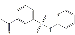 3-acetyl-N-(6-methylpyridin-2-yl)benzene-1-sulfonamide
