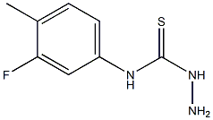 3-amino-1-(3-fluoro-4-methylphenyl)thiourea Struktur