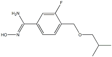 3-fluoro-N'-hydroxy-4-(isobutoxymethyl)benzenecarboximidamide Structure