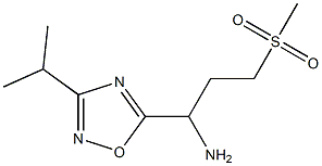 3-methanesulfonyl-1-[3-(propan-2-yl)-1,2,4-oxadiazol-5-yl]propan-1-amine