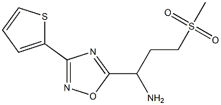 3-methanesulfonyl-1-[3-(thiophen-2-yl)-1,2,4-oxadiazol-5-yl]propan-1-amine