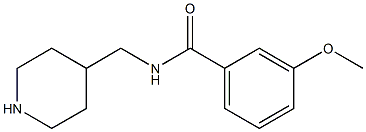 3-methoxy-N-(piperidin-4-ylmethyl)benzamide Structure