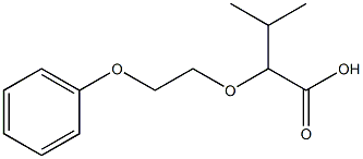 3-methyl-2-(2-phenoxyethoxy)butanoic acid Structure