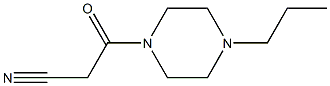 3-oxo-3-(4-propylpiperazin-1-yl)propanenitrile,,结构式