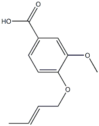 4-[(2E)-but-2-enyloxy]-3-methoxybenzoic acid Struktur