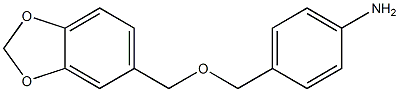 4-[(2H-1,3-benzodioxol-5-ylmethoxy)methyl]aniline Structure