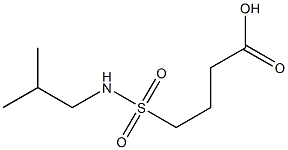 4-[(2-methylpropyl)sulfamoyl]butanoic acid Structure