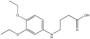 4-[(3,4-diethoxyphenyl)amino]butanoic acid Structure