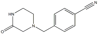 4-[(3-oxopiperazin-1-yl)methyl]benzonitrile Structure