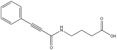 4-[(3-phenylprop-2-ynoyl)amino]butanoic acid Structure