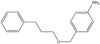 4-[(3-phenylpropoxy)methyl]aniline Structure
