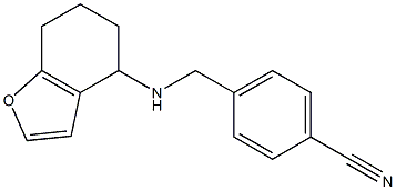 4-[(4,5,6,7-tetrahydro-1-benzofuran-4-ylamino)methyl]benzonitrile 结构式