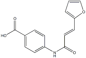 4-{[(2E)-3-(2-furyl)prop-2-enoyl]amino}benzoic acid,,结构式