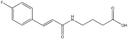 4-{[(2E)-3-(4-fluorophenyl)prop-2-enoyl]amino}butanoic acid Struktur