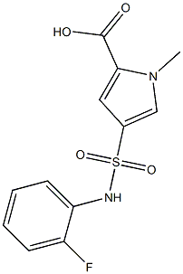 4-{[(2-fluorophenyl)amino]sulfonyl}-1-methyl-1H-pyrrole-2-carboxylic acid