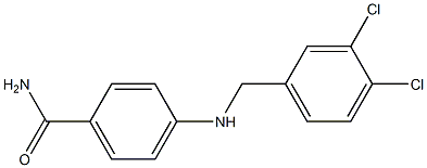 4-{[(3,4-dichlorophenyl)methyl]amino}benzamide Structure