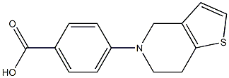 4-{4H,5H,6H,7H-thieno[3,2-c]pyridin-5-yl}benzoic acid 结构式