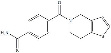 4-{4H,5H,6H,7H-thieno[3,2-c]pyridin-5-ylcarbonyl}benzene-1-carbothioamide