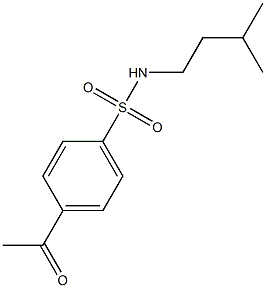 4-acetyl-N-(3-methylbutyl)benzene-1-sulfonamide