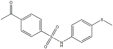 4-acetyl-N-[4-(methylsulfanyl)phenyl]benzene-1-sulfonamide