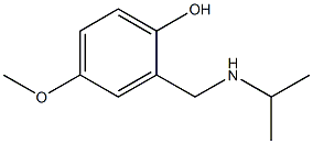 4-methoxy-2-[(propan-2-ylamino)methyl]phenol Struktur