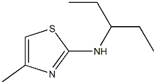 4-methyl-N-(pentan-3-yl)-1,3-thiazol-2-amine Struktur