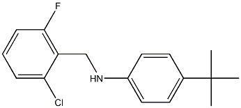 4-tert-butyl-N-[(2-chloro-6-fluorophenyl)methyl]aniline Structure