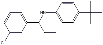 4-tert-butyl-N-[1-(3-chlorophenyl)propyl]aniline