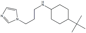 4-tert-butyl-N-[3-(1H-imidazol-1-yl)propyl]cyclohexan-1-amine Structure