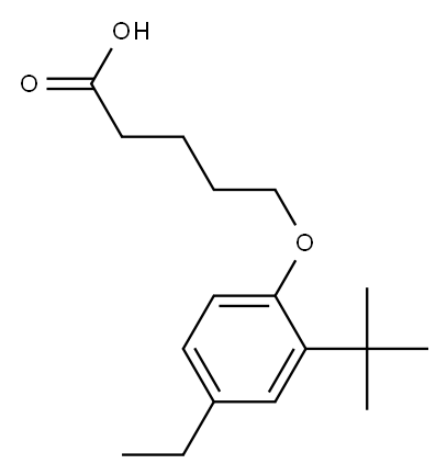 5-(2-tert-butyl-4-ethylphenoxy)pentanoic acid