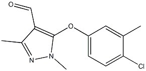 5-(4-chloro-3-methylphenoxy)-1,3-dimethyl-1H-pyrazole-4-carbaldehyde Structure