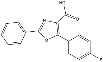 5-(4-fluorophenyl)-2-phenyl-1,3-oxazole-4-carboxylic acid Structure