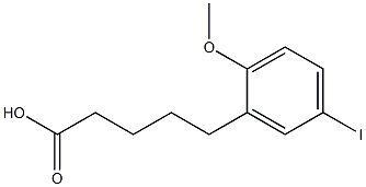 5-(5-iodo-2-methoxyphenyl)pentanoic acid