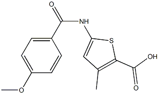  5-[(4-methoxybenzoyl)amino]-3-methylthiophene-2-carboxylic acid