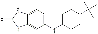 5-[(4-tert-butylcyclohexyl)amino]-2,3-dihydro-1H-1,3-benzodiazol-2-one 结构式