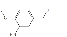 5-[(tert-butylsulfanyl)methyl]-2-methoxyaniline Structure