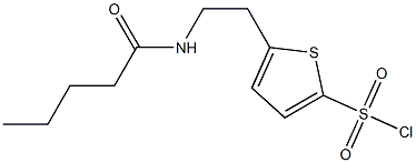 5-[2-(pentanoylamino)ethyl]thiophene-2-sulfonyl chloride