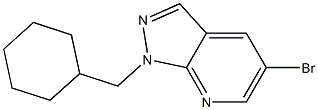 5-bromo-1-(cyclohexylmethyl)-1H-pyrazolo[3,4-b]pyridine Structure