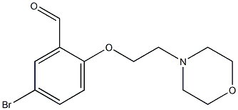 5-bromo-2-[2-(morpholin-4-yl)ethoxy]benzaldehyde Structure