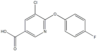 5-chloro-6-(4-fluorophenoxy)nicotinic acid Structure