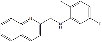 5-fluoro-2-methyl-N-(quinolin-2-ylmethyl)aniline Structure