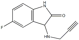 5-fluoro-3-(prop-2-yn-1-ylamino)-2,3-dihydro-1H-indol-2-one Struktur