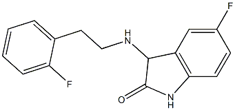 5-fluoro-3-{[2-(2-fluorophenyl)ethyl]amino}-2,3-dihydro-1H-indol-2-one