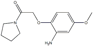 5-methoxy-2-(2-oxo-2-pyrrolidin-1-ylethoxy)aniline Structure
