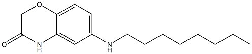 6-(octylamino)-3,4-dihydro-2H-1,4-benzoxazin-3-one Structure