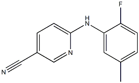 6-[(2-fluoro-5-methylphenyl)amino]pyridine-3-carbonitrile