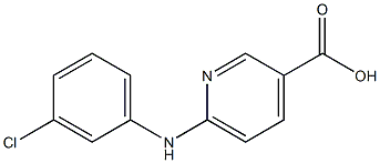 6-[(3-chlorophenyl)amino]pyridine-3-carboxylic acid Structure