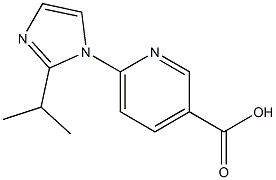 6-[2-(propan-2-yl)-1H-imidazol-1-yl]pyridine-3-carboxylic acid Structure