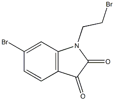 6-bromo-1-(2-bromoethyl)-1H-indole-2,3-dione Structure