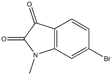 6-bromo-1-methyl-2,3-dihydro-1H-indole-2,3-dione Structure